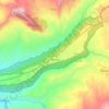 Mappa topografica Chinauta corregimiento, altitudine, rilievo
