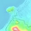 Mappa topografica Copacabana, altitudine, rilievo
