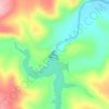 Mappa topografica Ludeke Dam, altitudine, rilievo