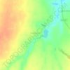 Mappa topografica Тяжбердино, altitudine, rilievo
