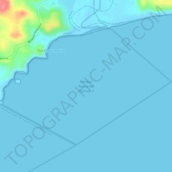 Mappa topografica Parque Nacional Huatulco, altitudine, rilievo