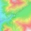 Mappa topografica Diga del Luzzone, altitudine, rilievo