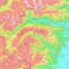 Mappa topografica Val di Susa, altitudine, rilievo
