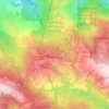 Mappa topografica San Andreas Fault, altitudine, rilievo