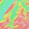 Mappa topografica Пилка, altitudine, rilievo