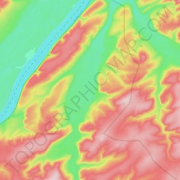 Mappa topografica Пилка, altitudine, rilievo