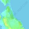 Mappa topografica Baia dei Turchi, altitudine, rilievo