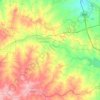 Mappa topografica Musi River, altitudine, rilievo