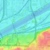 Mappa topografica Richard L. Berkley Riverfront Park, altitudine, rilievo