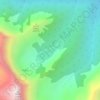 Mappa topografica Rawson Lake, altitudine, rilievo