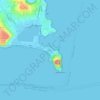 Mappa topografica Miseno, altitudine, rilievo