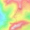 Mappa topografica Passo della Novena, altitudine, rilievo