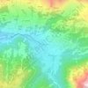 Mappa topografica Les Diablerets, altitudine, rilievo