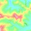 Mappa topografica Barchi, altitudine, rilievo