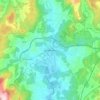 Mappa topografica Bertamiráns, altitudine, rilievo