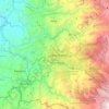 Mappa topografica Manizales, altitudine, rilievo