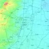 Mappa topografica 邯郸市, altitudine, rilievo