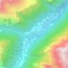 Mappa topografica Vättis, altitudine, rilievo