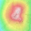 Mappa topografica Etna, altitudine, rilievo