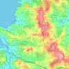 Mappa topografica Oleiros, altitudine, rilievo