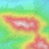 Mappa topografica Monte Amaro, altitudine, rilievo