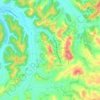 Mappa topografica Lorenzana, altitudine, rilievo