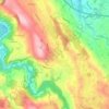 Mappa topografica Hirzel, altitudine, rilievo