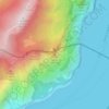 Mappa topografica Punta Larici, altitudine, rilievo