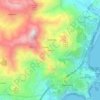 Mappa topografica Petralia, altitudine, rilievo