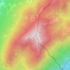 Mappa topografica Monte Boglia, altitudine, rilievo
