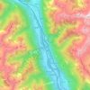 Mappa topografica Riviera, altitudine, rilievo