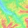 Mappa topografica Krummenau, altitudine, rilievo