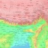 Mappa topografica Brahmaputra, altitudine, rilievo
