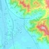Mappa topografica Castiglion Fiorentino, altitudine, rilievo