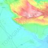 Mappa topografica San Marco in Lamis, altitudine, rilievo