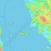 Mappa topografica Livorno, altitudine, rilievo