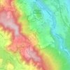 Mappa topografica Langnau am Albis, altitudine, rilievo