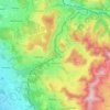 Mappa topografica Bäretswil, altitudine, rilievo