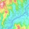 Mappa topografica Tomiño, altitudine, rilievo