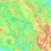 Mappa topografica Umbria, altitudine, rilievo