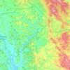 Mappa topografica Asciano, altitudine, rilievo