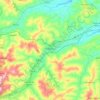 Mappa topografica Tolentino, altitudine, rilievo