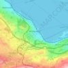 Mappa topografica Richterswil, altitudine, rilievo