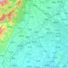 Mappa topografica 崇州市, altitudine, rilievo