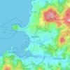 Mappa topografica Nigrán, altitudine, rilievo