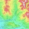 Mappa topografica Wald (ZH), altitudine, rilievo