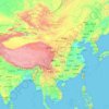 Mappa topografica Cina, altitudine, rilievo