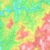 Mappa topografica A Estrada, altitudine, rilievo