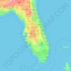 Mappa topografica Florida, altitudine, rilievo