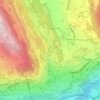 Mappa topografica Jongny, altitudine, rilievo